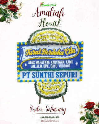 Papan Bunga Duka di Cisalak