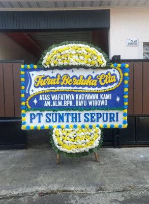 Papan Bunga Duka di Cisalak